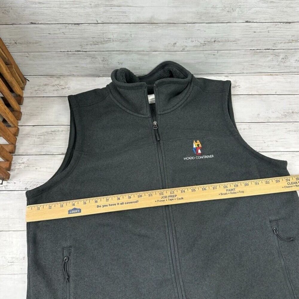The North Face‎ Mens Dark Gray Fleece Vest Size XL Full zip - Picture 9 of 10